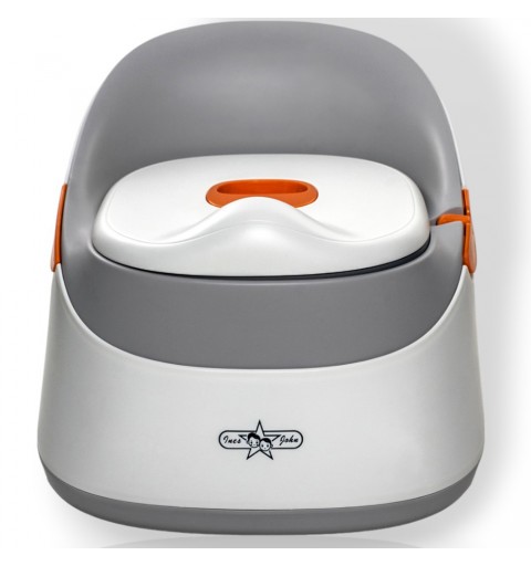 Ines&John - Nocnik dziecięcy Premium do 30 kg | White/Grey/Orange